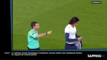 Edinson Cavani rend hommage au club de Chapecoense, l’arbitre le sanctionne (Vidéo)
