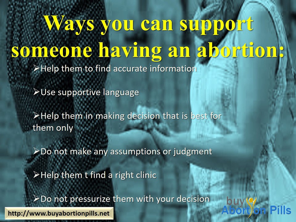 How to support someone having abortion