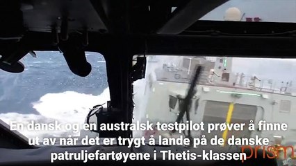 Helikopter Pilotunun Fırtınada Gemi Üzerine Heyecan Verici İnişi
