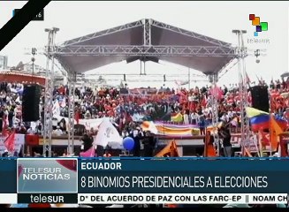 Consejo Electoral de Ecuador registra ocho binomios presidenciales