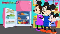 Mickey Mouse Plays Ipad and Eyes Hurt Crying! Minnie Mouse Donald Duck Five Little Monkeys