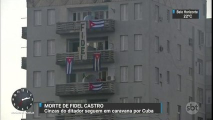 Cinzas de Fidel deixam Havana em direção a Santiago de Cuba