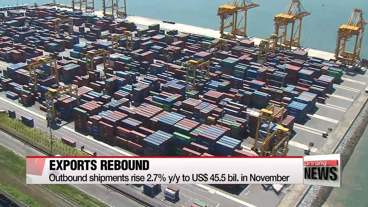 S. Korea's exports rebound in November