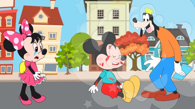 Mickey Mouse Protects Minnie Mouse Full Episodes! Five Little Monkeys Nursery Rhymes