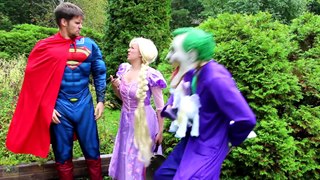 Frozen Elsa & Spiderman VAMPIRE BABY PRANK! w Joker Rapunzel Superman Car Maleficent Superheroes - YouTube