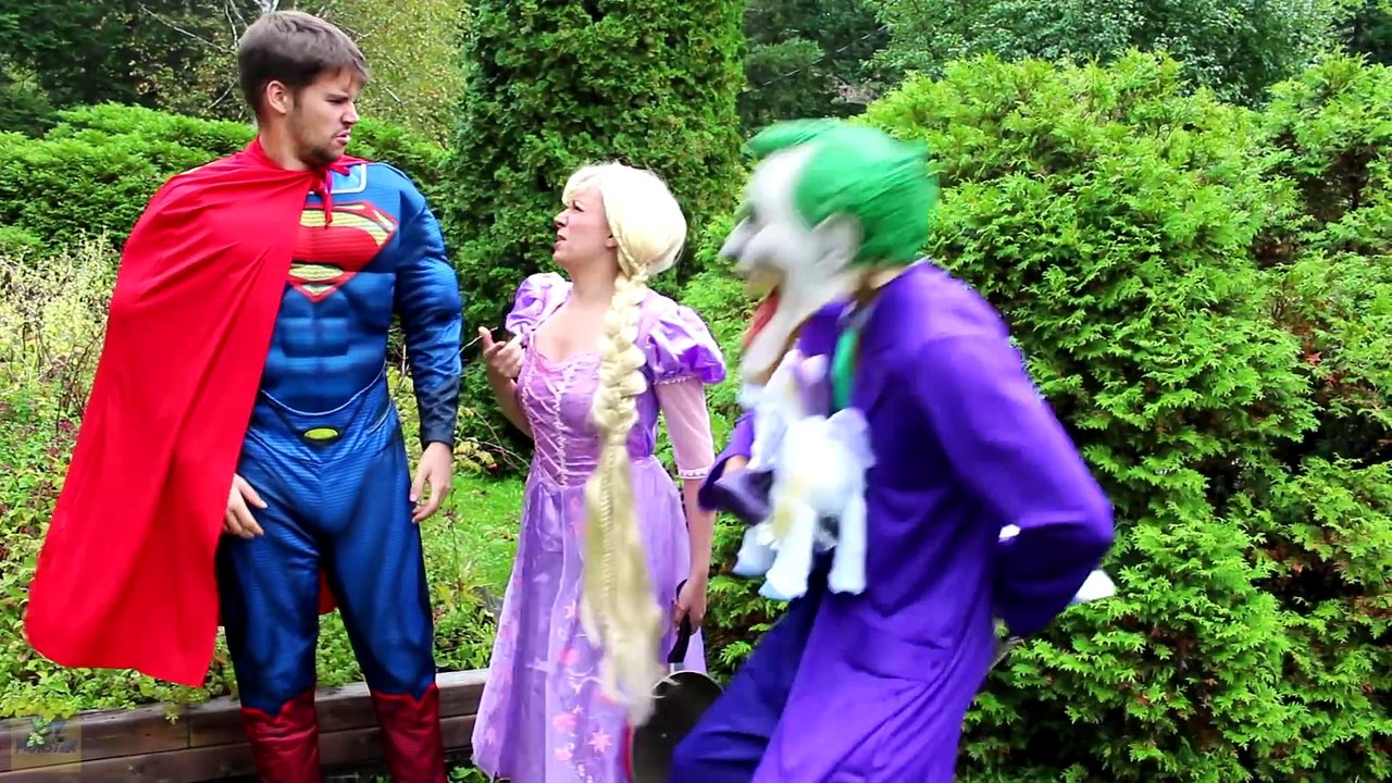 Frozen Elsa & Spiderman VAMPIRE BABY PRANK! w Joker Rapunzel Superman Car Maleficent Superheroes - YouTube