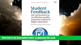 Buy NOW  Student Feedback: The Cornerstone to an Effective Quality Assurance System in Higher