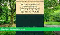 Price CPA Exam Preparation 2002: Accounting and Reporting with Federal Income Taxes (Lambers Cpa