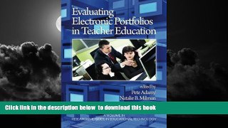 Buy  Evaluating Electronic Portfolios in Teacher Education (Research Methods in Educational