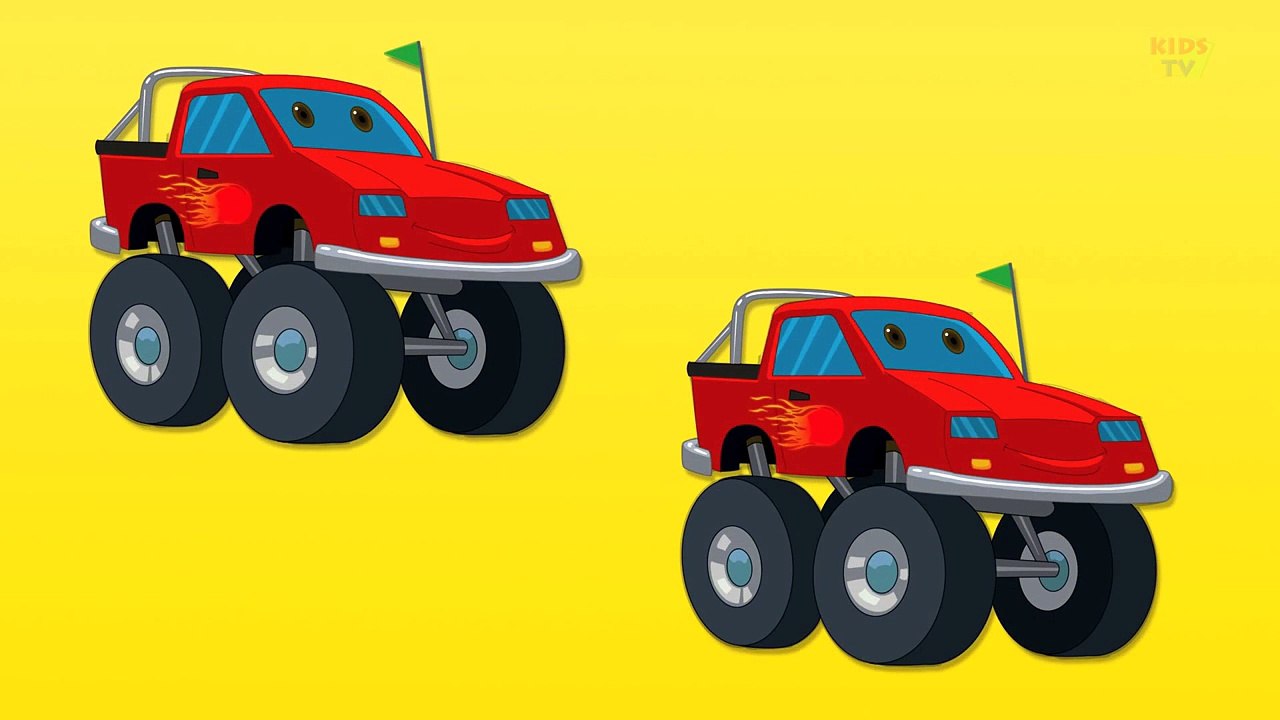Monster Trucks Numbers   Learn numbers from 1 to 4