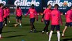 FC Barcelona training session: FC Barcelona start training for El Clásico