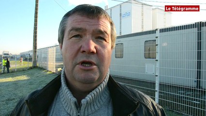 Créhen (22). Crise laitière : manifestation devant la Laïta