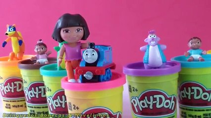 Dora el Explorador Sorpresa Peppa Pig Thomas y sus amigos Massinha plastilina de color Learn