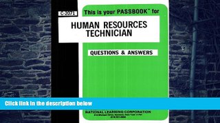 Best Price Human Resources Technician(Passbooks) (Career Examination Passbooks) Jack Rudman On Audio