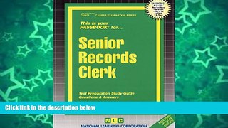 Pre Order Senior Records Clerk (Passbooks) Passbooks On CD