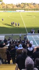 LA LAZIO È ARRIVATA A FORMELLO - I TIFOSI CANTANO