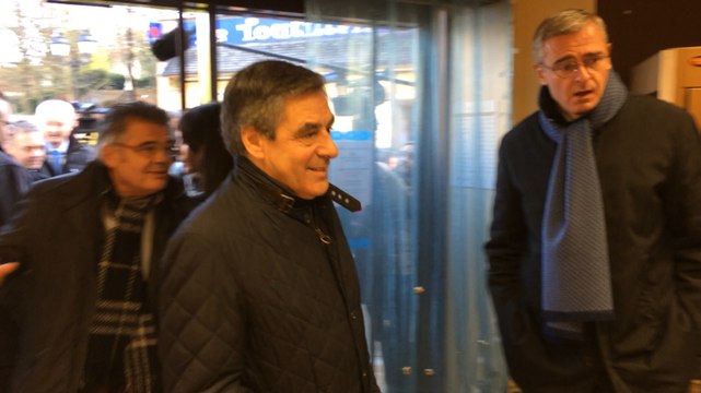 François Fillon en visite dans la Sarthe