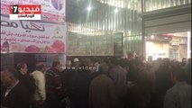 زحام شديد داخل معرض أسواق تحيا مصر بالمحلة لشراء السكر