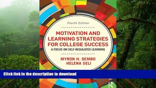 FAVORIT BOOK Motivation and Learning Strategies for College Success: A Focus on Self-Regulated