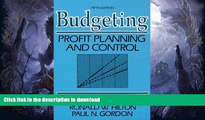 FAVORITE BOOK  Budgeting: Profit Planning and Control (5th Edition)  GET PDF