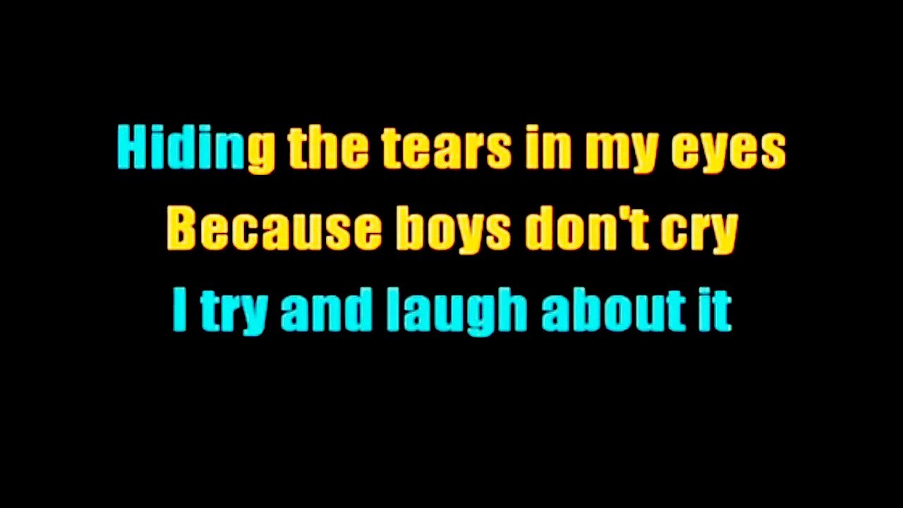 The Cure - Boys don't cry KARAOKE / INSTRUMENTAL