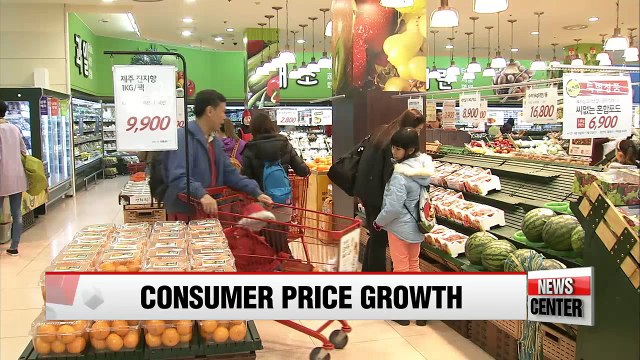 Korea's consumer prices went up 1.3% in November y/y
