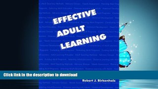 PDF ONLINE Effective Adult Learning READ PDF FILE ONLINE