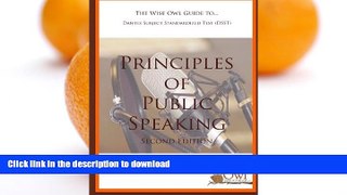 READ THE NEW BOOK The Wise Owl Guide To... Dantes Subject Standardized Test (DSST) Principles of