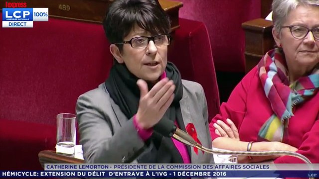 Débat sur le délit d'entrave à l'IVG : une députée PS félicite la seule députée LR présente