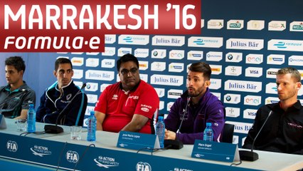 Pre-Race Marrakesh Press Conference - Formula E