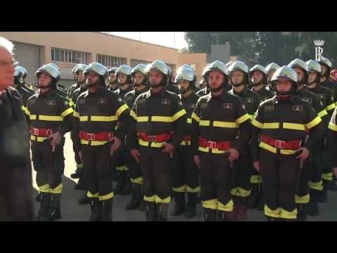 Roma - Mattarella alla festa del Corpo Nazionale Vigili del Fuoco (01.12.16)