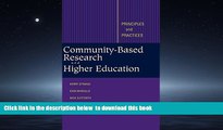 Best Price Kerry J. Strand Community-Based Research and Higher Education: Principles and Practices