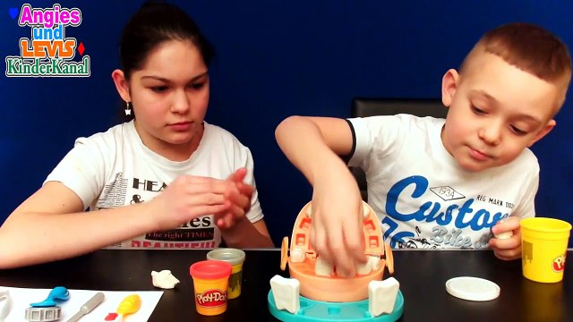 Play doh Doktor Wackelzahn Drill n Fill - Zahnarzt spielen mit Knete Knetmasse Play Doh Deutsch