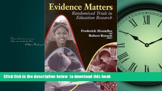 Audiobook Evidence Matters: Randomized Trials in Education Research  Audiobook Download