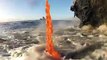 That's what happens when lava meets the sea water -