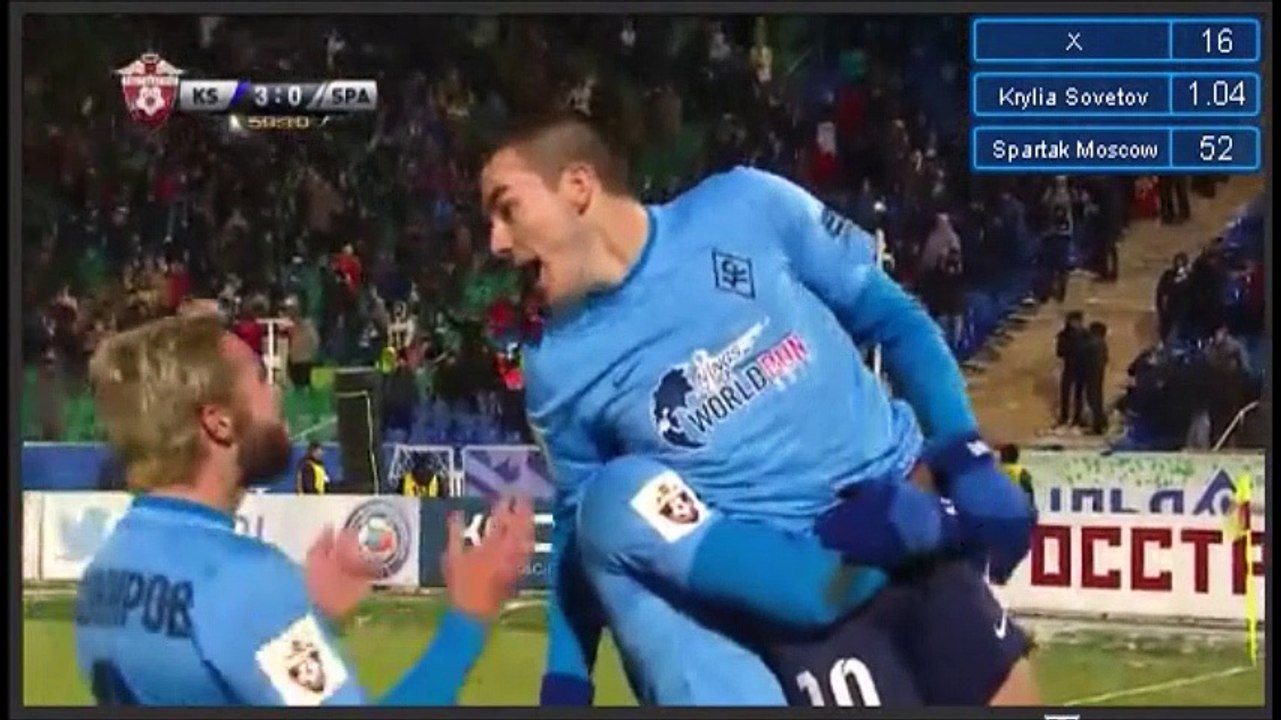 FK Krylya Sovetov Samara vs Spartak Moscow 4-0 All Goals & Highlights HD 01.12.2016
