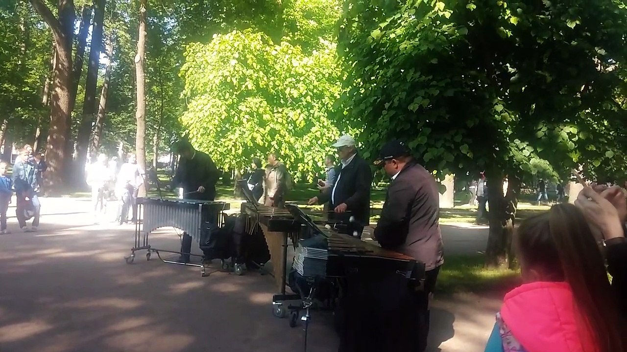 Russia. St. Petersburg. Peterhof. Musicians.