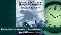 Pre Order Meaningful Urban Education Reform: Confronting the Learning Crisis in Mathematics and