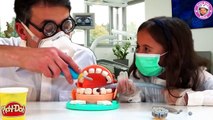 Play Doh Doktor Wackelzahn deutsch Dr Drill n Fill Wir spielen Zahnarzt mit Knetmasse