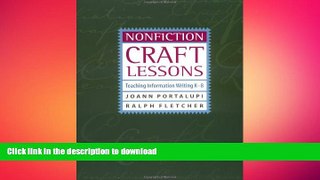 READ THE NEW BOOK Nonfiction Craft Lessons: Teaching Information Writing K-8 READ EBOOK