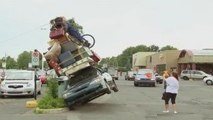 Texi Overloaded with Luggage Ho Gai Ulti - Top Taxi Fails - Top Car Fails