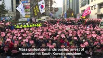 Mass protest demands ouster, arrest of South Korea president