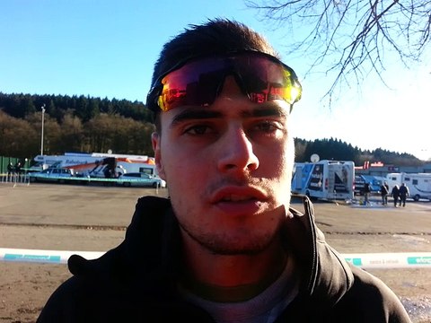 Loic Hennaux, 20e de la course pour espoirs du Super prestige de cyclo-cross à Francorchamps