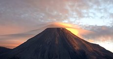 Lenticular Clouds Shroud Mexico's Colima Volcano