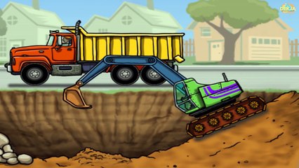 เกมส์รถก่อสร้างสำหรับเด็ก รถแม็คโคร รถดั้ม รถขุด รถบดทับดิน รถบรรทุก Construction Vehicles