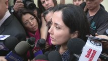 Nadine Heredia responde en Lima a orden judicial de dejar la FAO