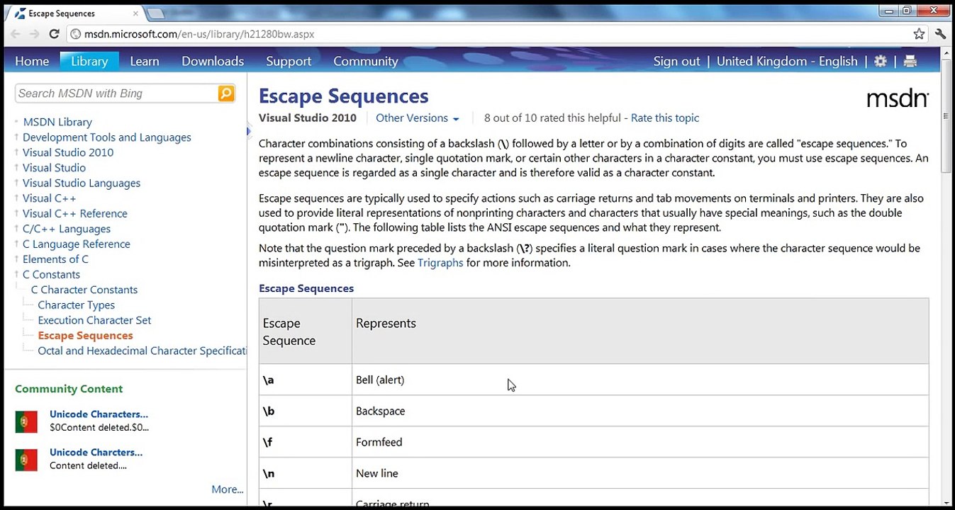 Part 4 - C# Tutorial - String type in c#.avi