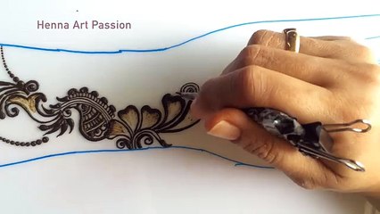 simple and easy arabic mehendi for beginners