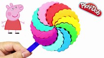 Play doh videos ✔ Make beautiful rainbow lollipop yummy with peppa pig toys