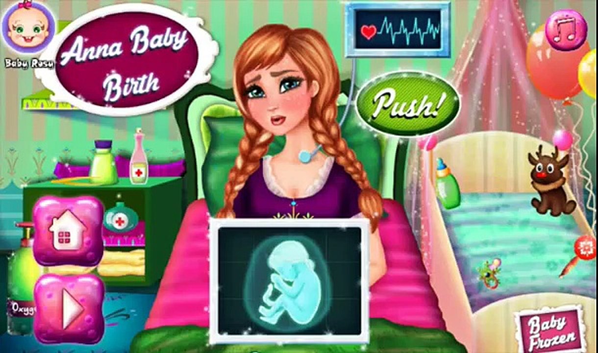 Anna und Elsa deutsch -Anna Baby Geburt. - mädchen spiele